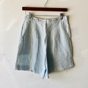 Vintage Lynn Adler High Waisted Linen Shorts-France